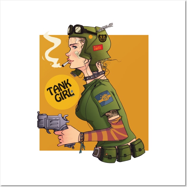 tank girl Wall Art by wksahadewa